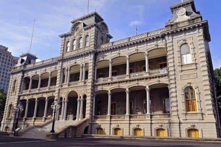 Iolani Palace, the only royal palace in the United States.