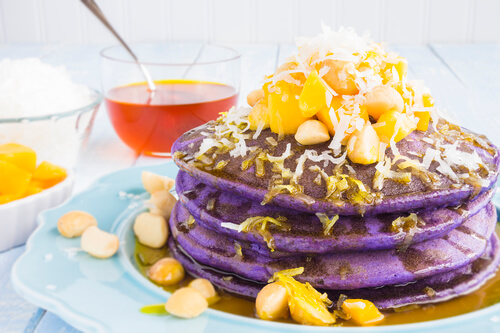 Hawaiian taro pancakes