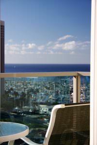 View of waikiki from hotel