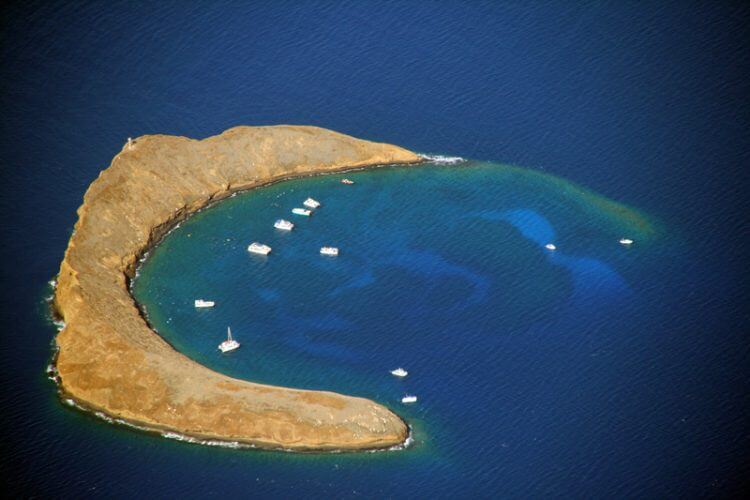 Molokini crater in hawaii