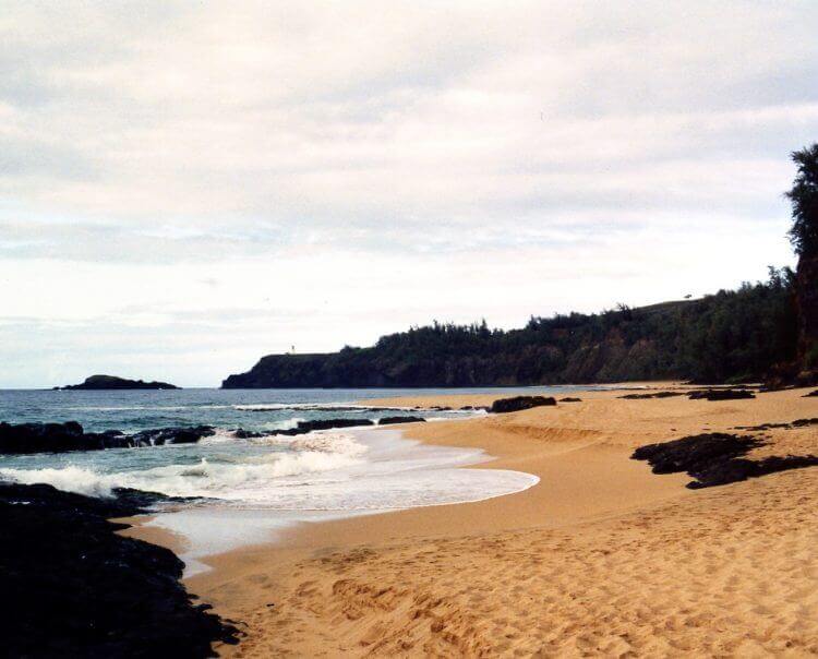 Secret Beach In Kauai, U.S.A.