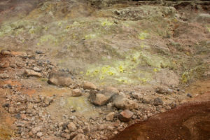 Sulphur Banks, Hawaii. Kilauea volcano.