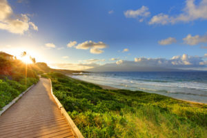 Oneloa Beach Pathway At Sunset, Maui Hawaii - Maui On Your Mind? The Essential Guide to Visiting the Valley Isle