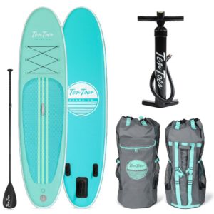 Retrospec Weekender 10' Inflatable Stand Up Paddleboard Bundle