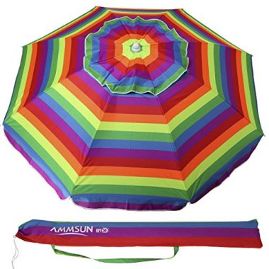 AMMSUN Outdoor Patio 6.5 Feet Beach Umbrellas