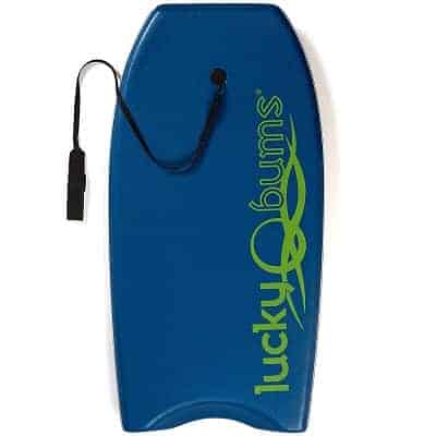 Lucky Bums Body Board with EPS Core Slick Bottom and Leash
